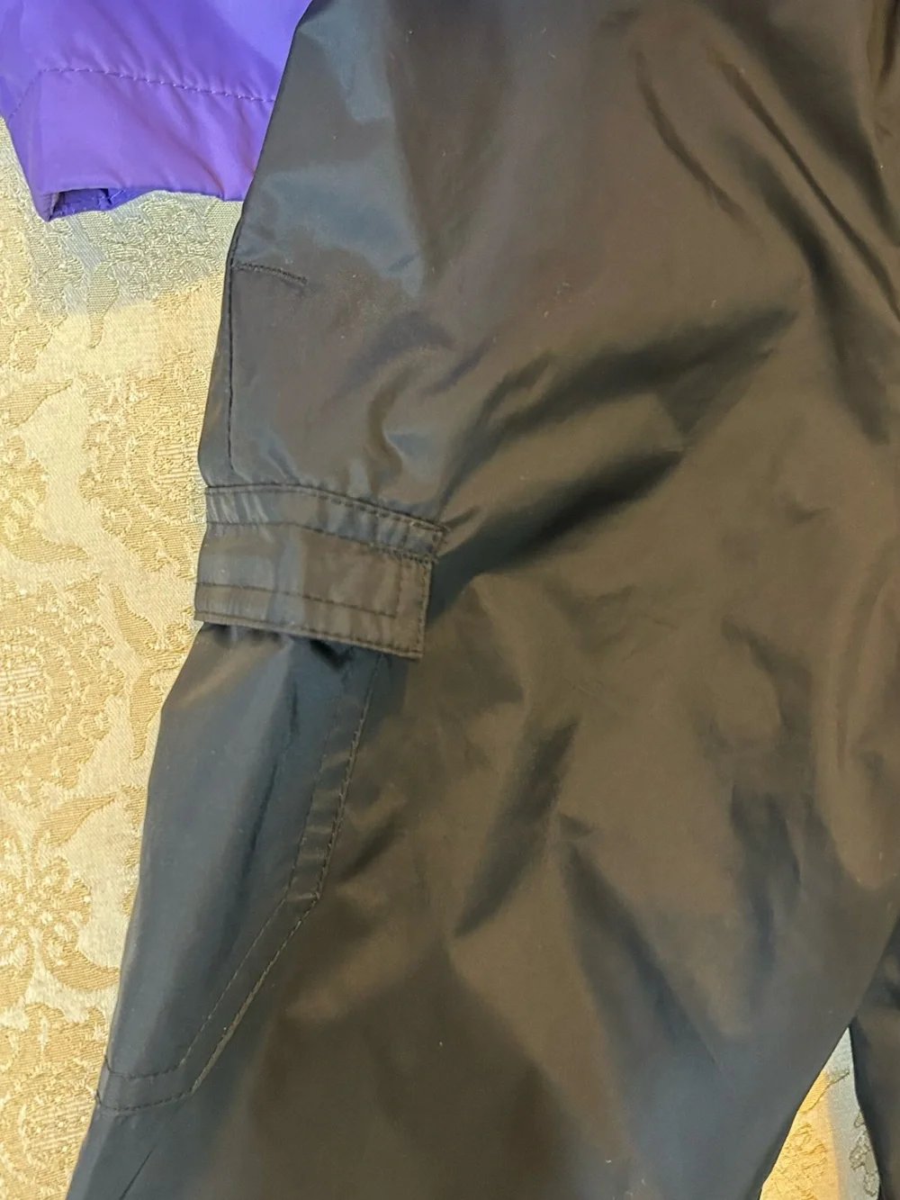 Baby Columbia Purple Hooded Jacket with Black Snow Pants